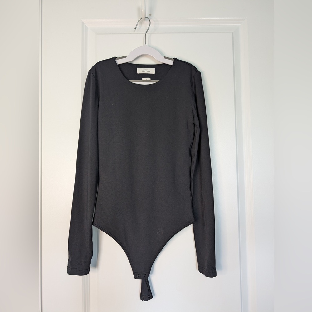 Aritzia Contour Crew Longsleeve Bodysuit Black Size XS